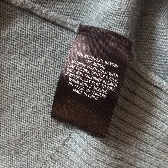 Turquoise, teal, aqua blue drape, flow sweater, xs, fits S, soft - Picture 4 of 4